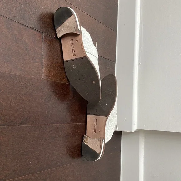 Freda Salvador White Croc-Embossed Mules - Picture 5 of 10